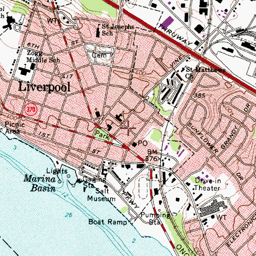 Topographic Map of German Methodist Episcopal Church (historical), NY