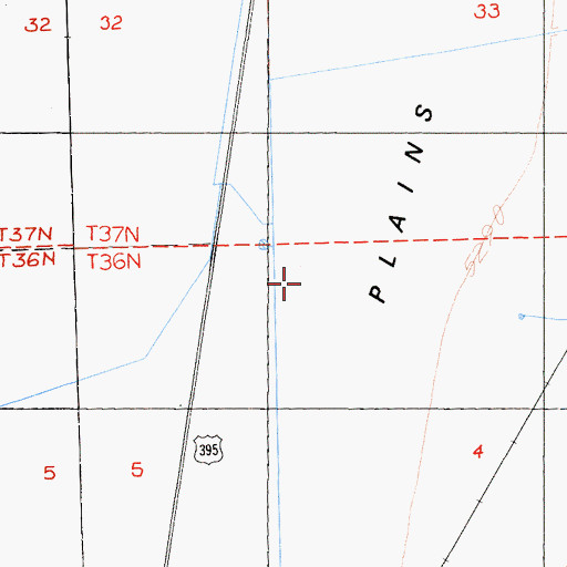 Topographic Map of Van Loan Creek, CA