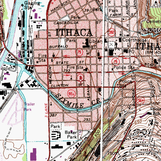 Topographic Map of Southside Community Center, NY