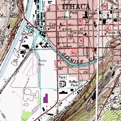 Topographic Map of Calvary Full Gospel Church, NY