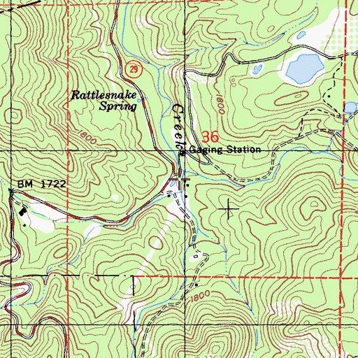 Topographic Map of Van Ness Creek, CA