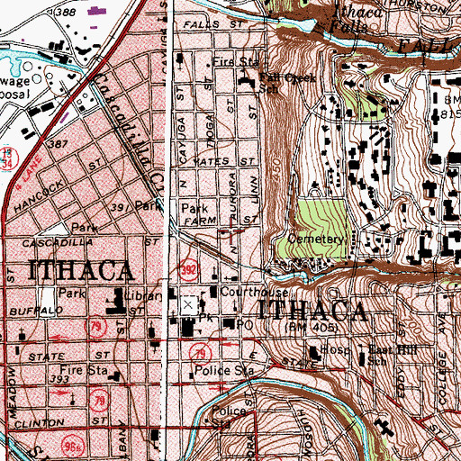 Topographic Map of Seventh Day Adventist Church, NY