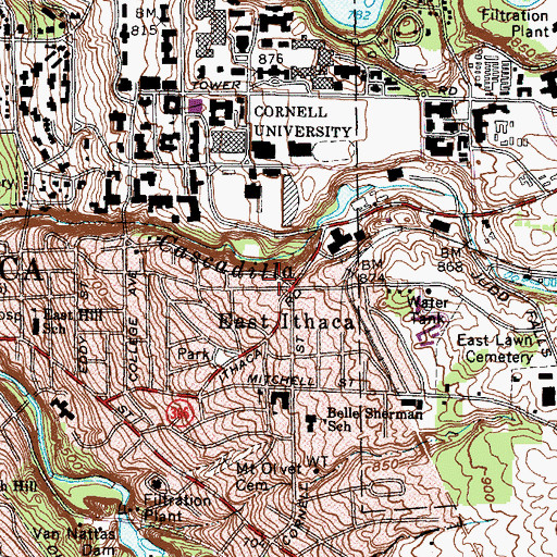 Topographic Map of Fairview Manor, NY