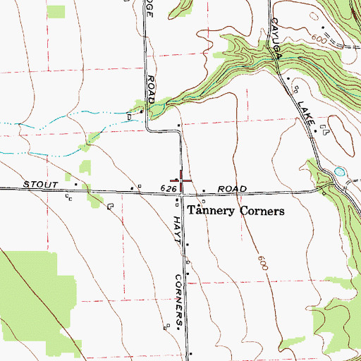 Topographic Map of School Number 1 (historical), NY