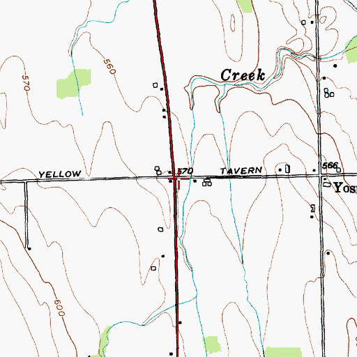 Topographic Map of Clemsons Corners, NY