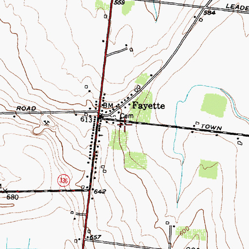 Topographic Map of School Number 3 (historical), NY