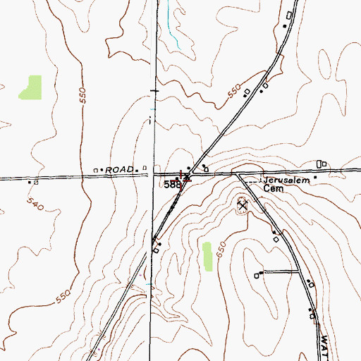 Topographic Map of School Number 4 (historical), NY