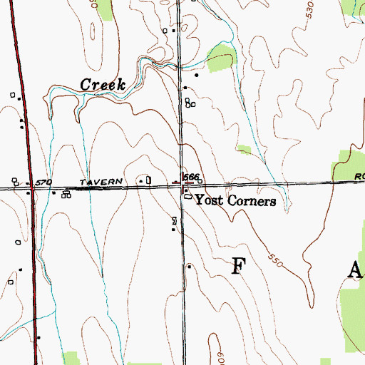 Topographic Map of School Number 5 (historical), NY