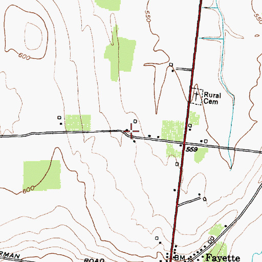 Topographic Map of School Number 12 (historical), NY