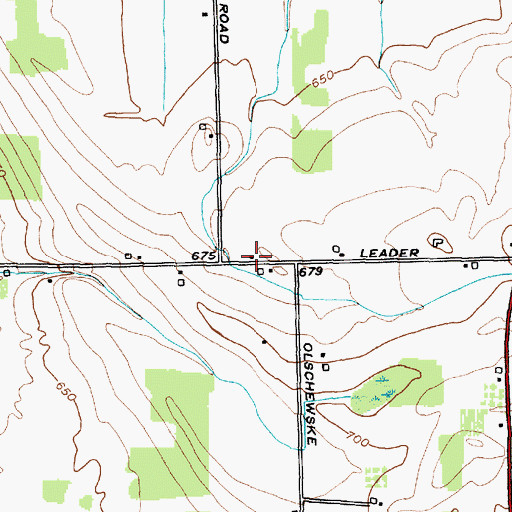 Topographic Map of School Number 13 (historical), NY
