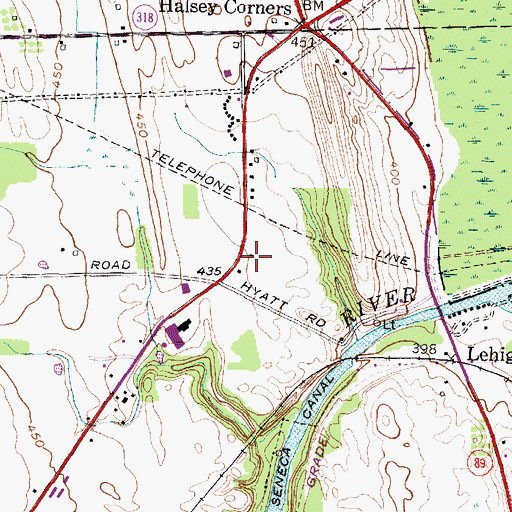 Topographic Map of School Number 3 (historical), NY