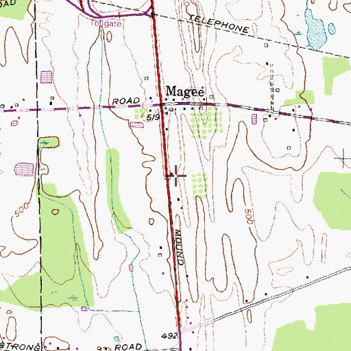 Topographic Map of School Number 4 (historical), NY