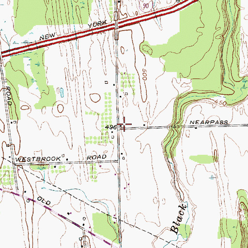 Topographic Map of School Number 5 (historical), NY