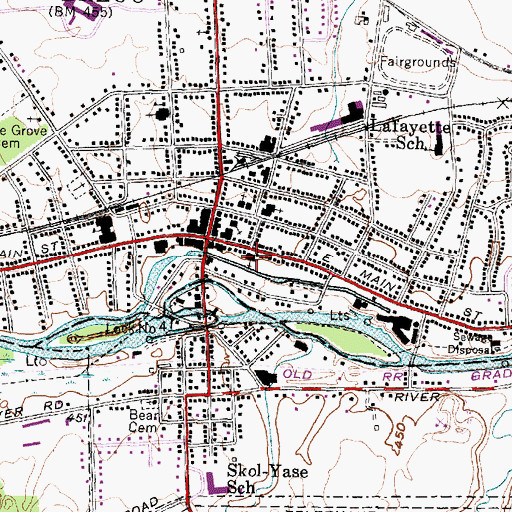 Topographic Map of First Presbyterian Church, NY