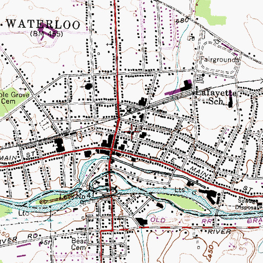 Topographic Map of First Methodist Episcopal Church, NY