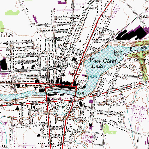Topographic Map of First Presbyterian Church, NY
