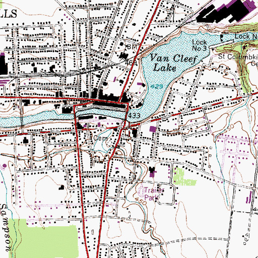 Topographic Map of Church of the Nazarene, NY