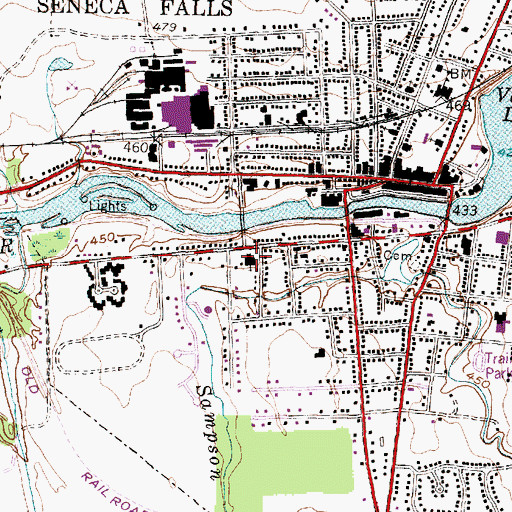 Topographic Map of Saint Patrick Roman Catholic Church, NY