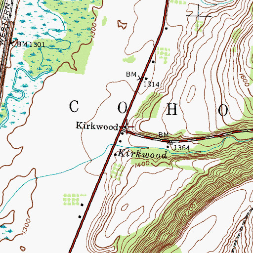 Topographic Map of School Number 4 (historical), NY