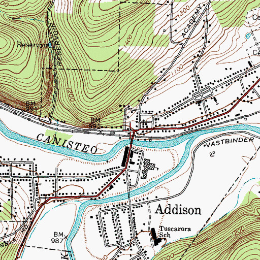 Topographic Map of Eagle House, NY