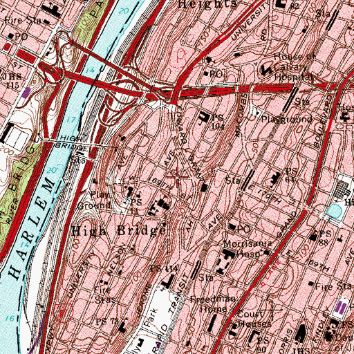 Topographic Map of Corporal Irwin Fischer Park, NY