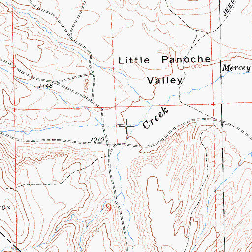 Topographic Map of Vasquez Creek, CA