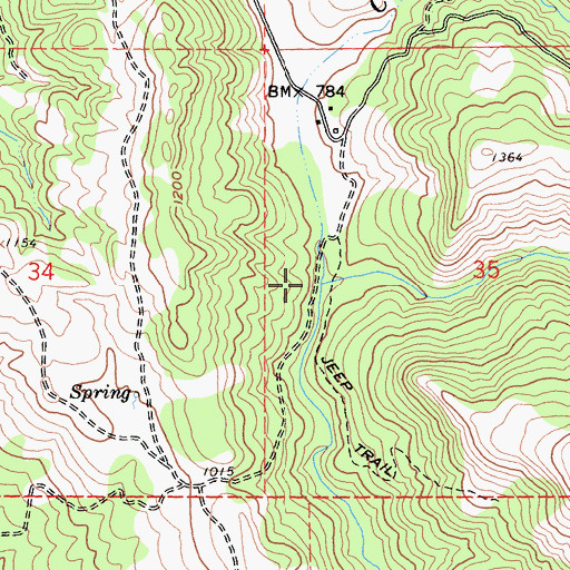 Topographic Map of Vasser Creek, CA