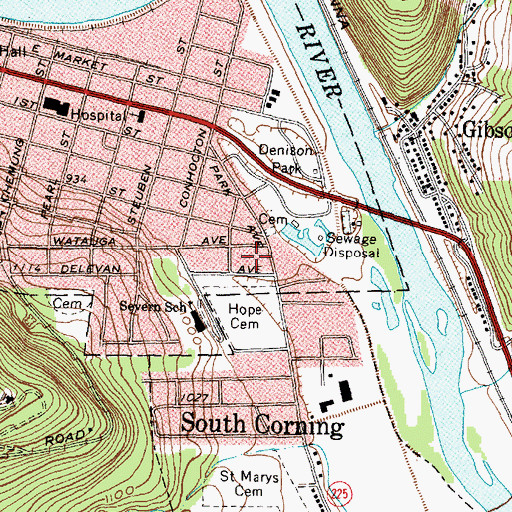 Topographic Map of Free Methodist Church, NY