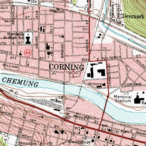 Topographic Map of Gospel Tabernacle of the Christian and Missionary Alliance, NY