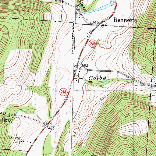 Topographic Map of Putman School (historical), NY