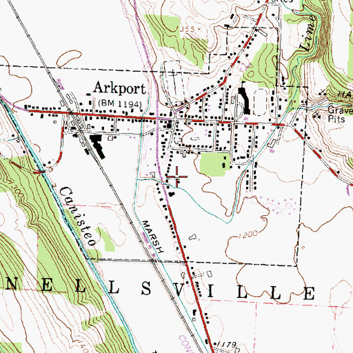 Topographic Map of First Presbyterian Church, NY