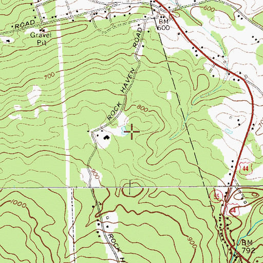 Topographic Map of Foords More Sanitarium (historical), NY
