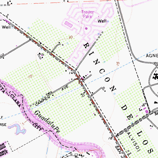 Topographic Map of University of Phoenix San Jose Learning Center, CA