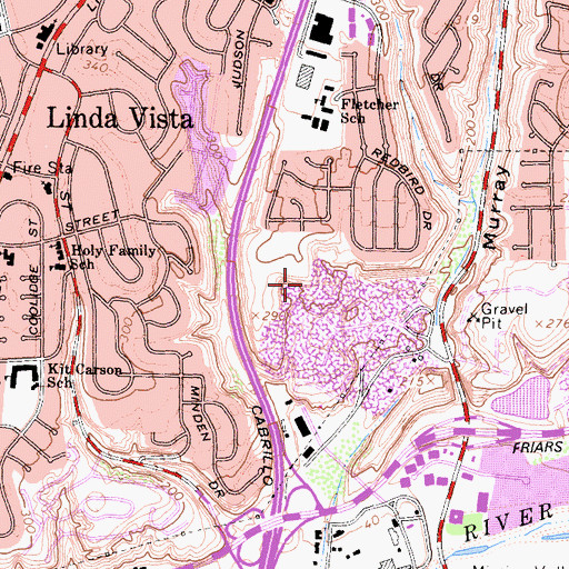 Topographic Map of Pacific College of Oriental Medicine, CA
