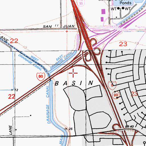 Topographic Map of University of Phoenix - Sacramento Valley Campus, CA