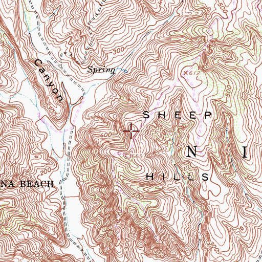 Topographic Map of Soka University of America, CA