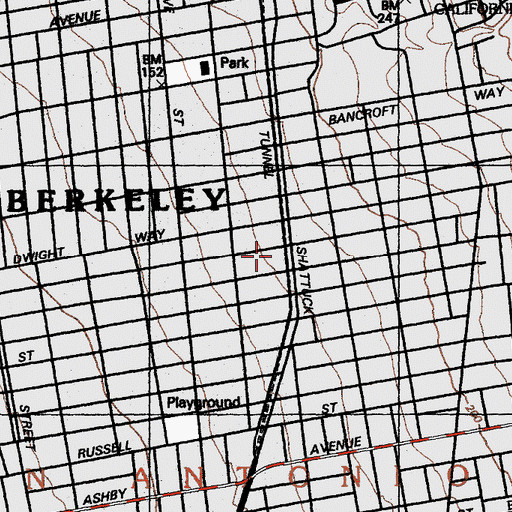 Topographic Map of Acupuncture and Integrative Medicine College - Berkeley, CA