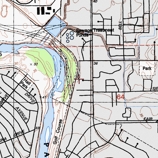 Topographic Map of Los Rios Community College District Office, CA