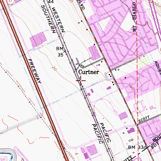 Topographic Map of Wyotech - Fremont Campus, CA