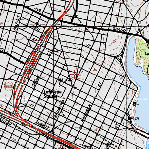 Topographic Map of Academy of Chinese Culture and Health Sciences, CA