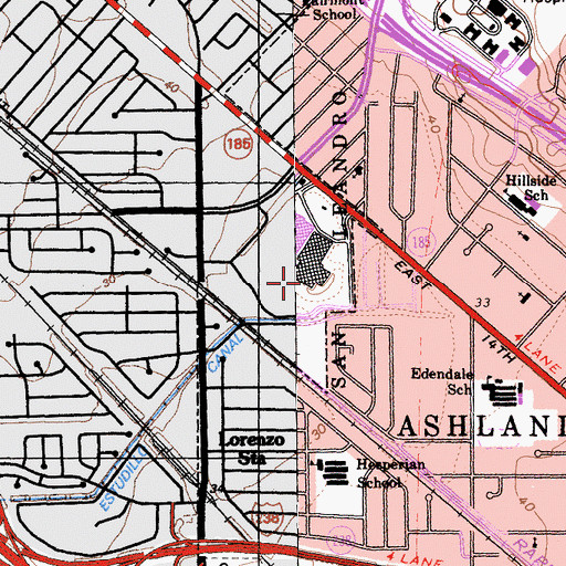 Topographic Map of Carrington College, CA