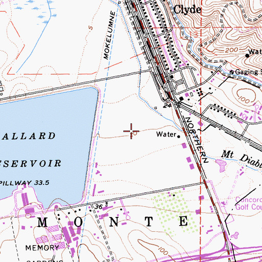 Topographic Map of Heald College - Concord, CA
