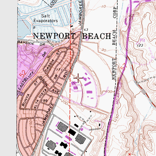 Topographic Map of Interior Designers Institute, CA