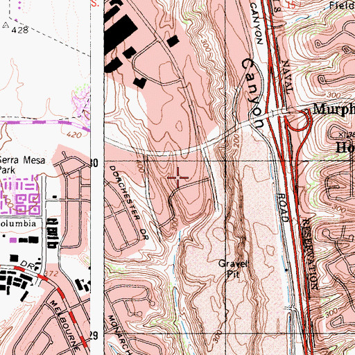 Topographic Map of ITT Technical Institute, CA