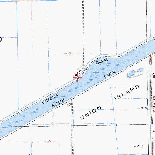 Topographic Map of Victoria Canal, CA