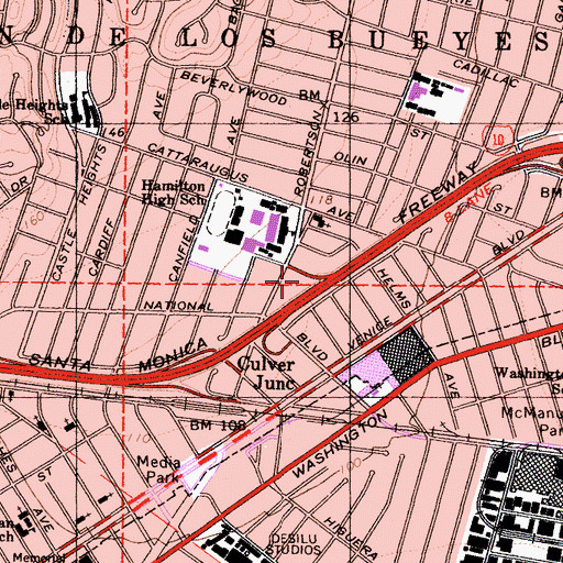 Topographic Map of Samra University of Oriental Medicine, CA