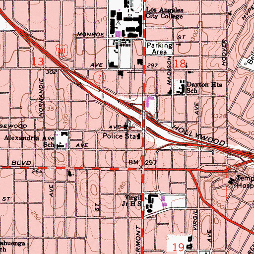 Topographic Map of West Coast University, CA