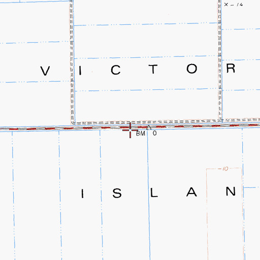 Topographic Map of Victoria Island, CA