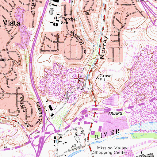 Topographic Map of The Art Institute of California - San Diego, CA