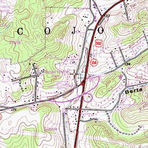 Topographic Map of Vierra Canyon, CA